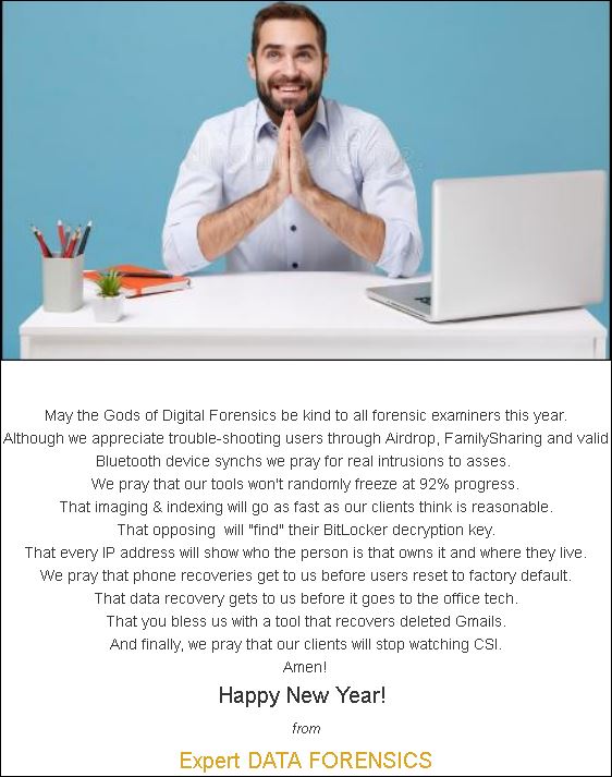 Happy New Year announcement