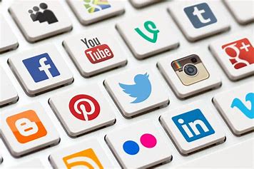 Various social media icon buttons